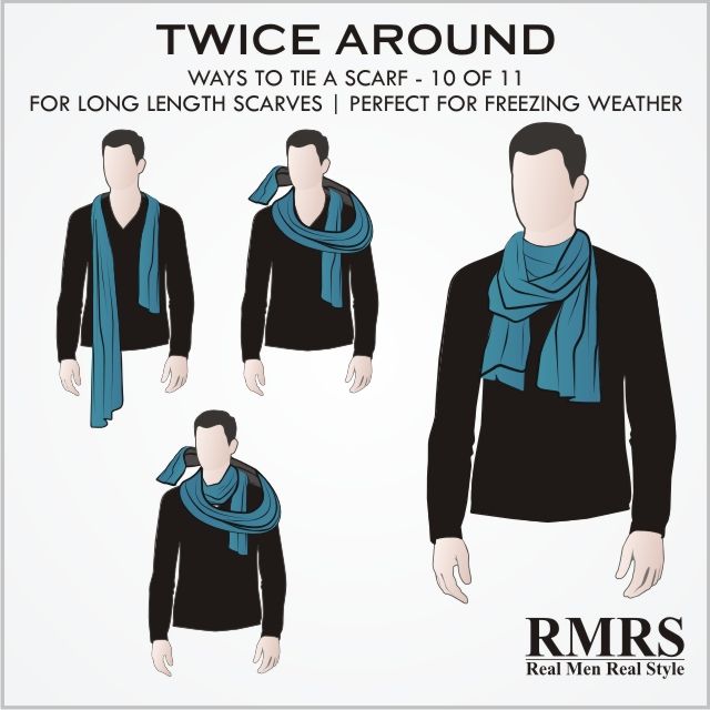tie scarf - twice around