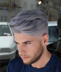 grey hairstyles men